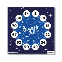 Loto Signes Astro – 255 cartons à 12 numéros