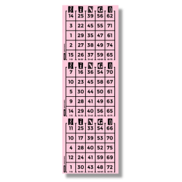 Bande verticale de 3 grilles de Bingo américain – vue principale