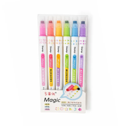 Lot de 6 marqueurs loto et Bingo double pointe dans leur emballage plastique
