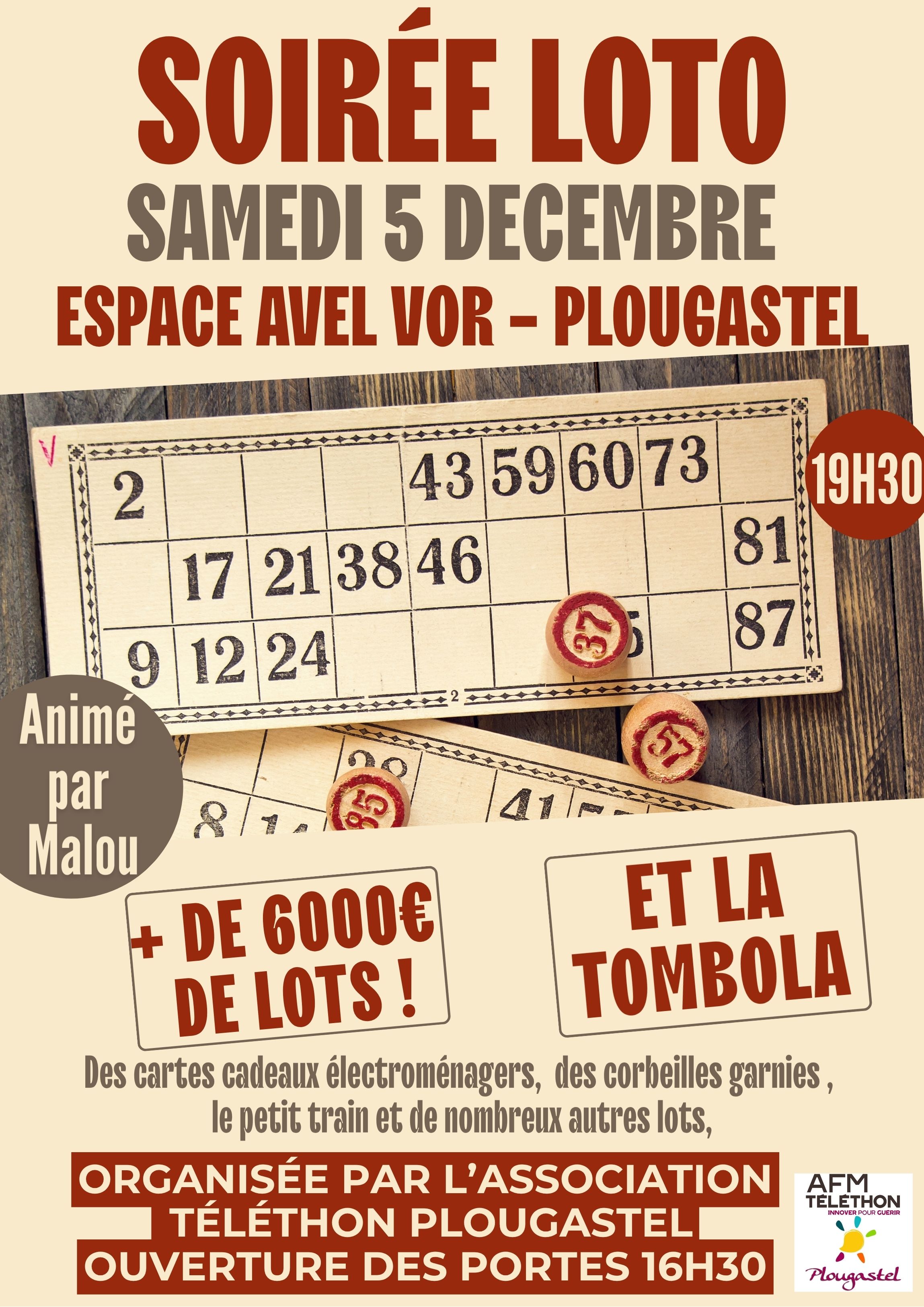 Loto Téléthon Plougastel — loto associatif à Plougastel-Daoulas