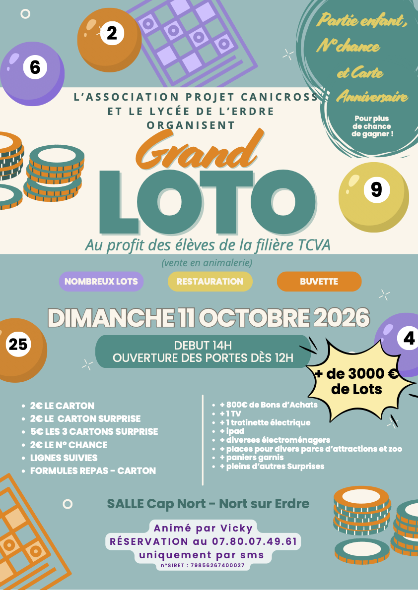 Photo de GRAND LOTO à Nort-sur-Erdre