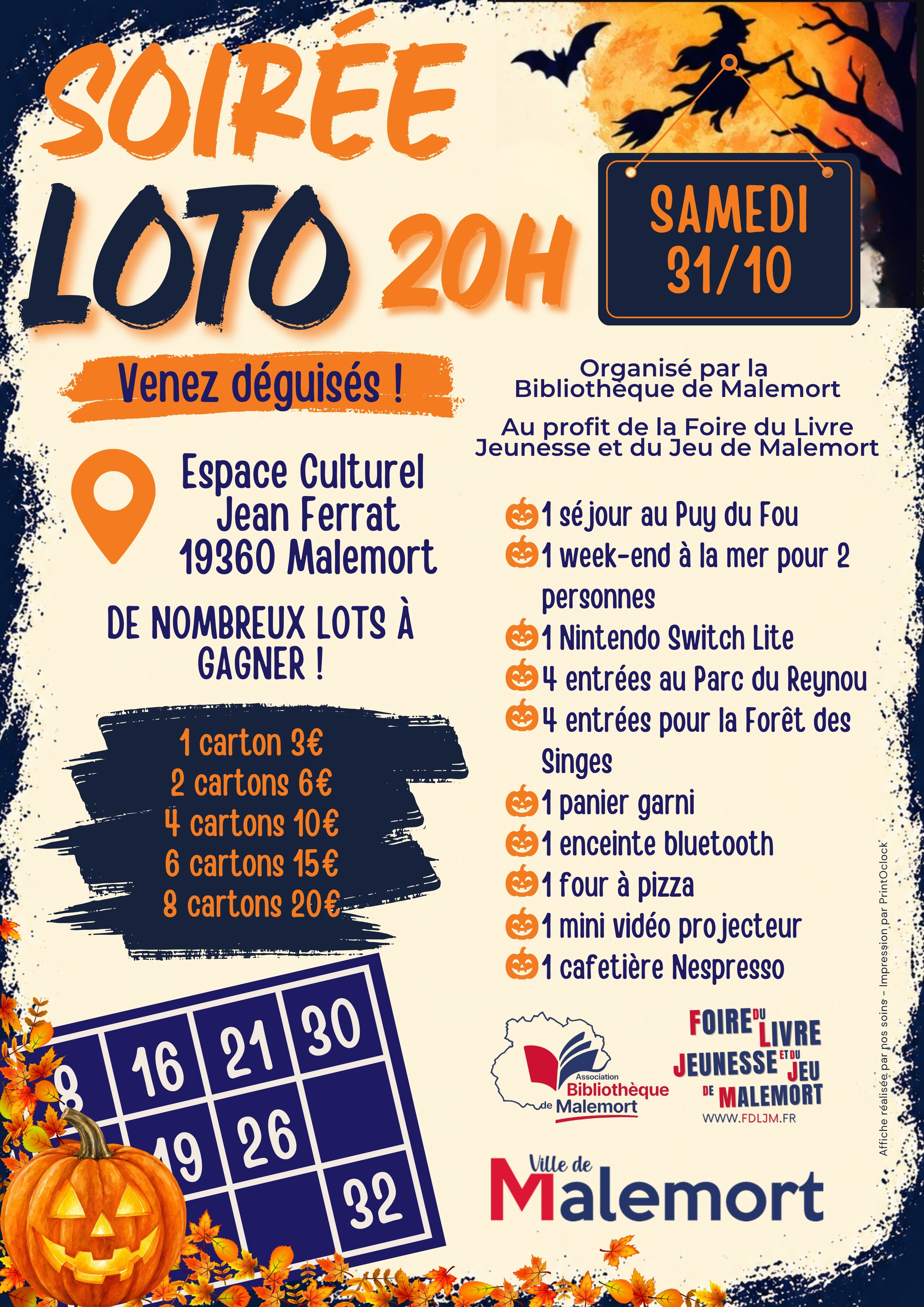 Soirée Loto — loto associatif à Malemort